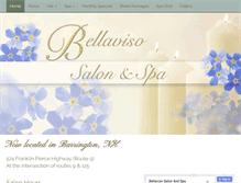 Tablet Screenshot of bellavisosalon.com